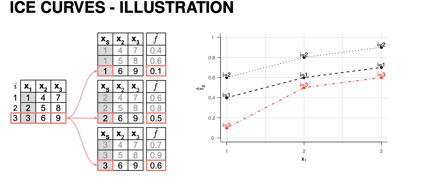 Illustration of ICE Curves